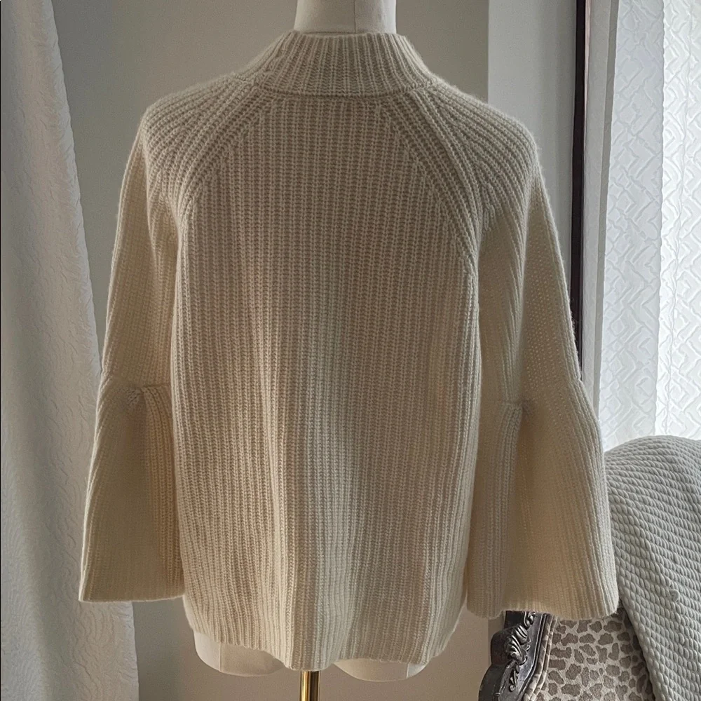 Joie Cream Sweater Medium Cashmere Wool - Picture 5 of 7